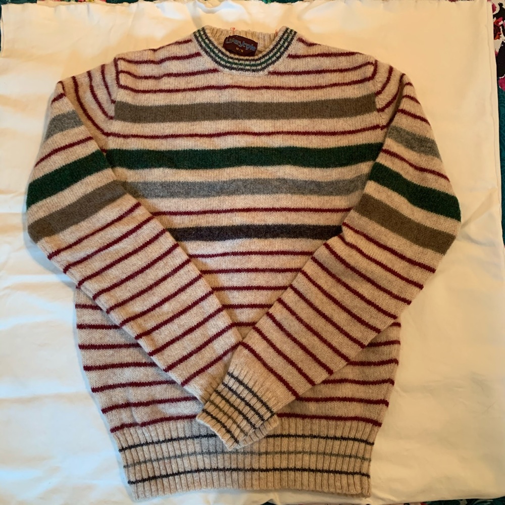 Lifestyle wool striped sweater in size M